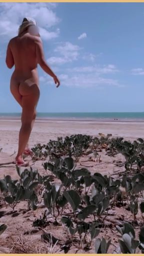 Powerful moment from &quot;Wifey is nude at the beach and dancing to her favourite song&quot;