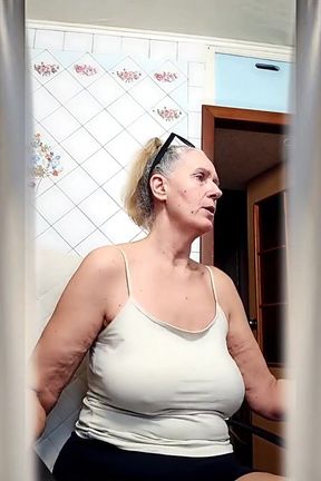 Hot Housewife Lukerya in the Kitchen