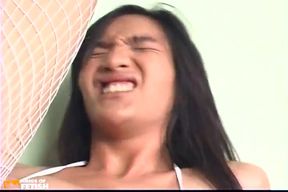 Tattooed Asian Guy Blows a Shemale with Big Dick and Fucks Her Asshole