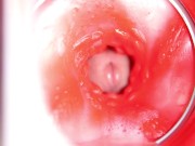 CAMERA INSIDE PUSSY: BIG CUMSHOT IN PUSSY! BEST Internal ASMR in 4K