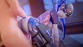 Widowmaker Gets Pounded Hard Doggy Style in Hot Overwatch Porn Scene