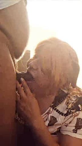 Enjoying a big COCK in my mouth