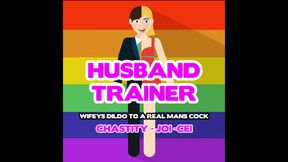 Husband Trains Wifey &ndash; From Dildo to a Real Man&rsquo;s Cock