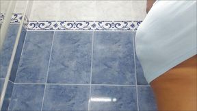 Two Videos in One: I Recorded My Stepmom in the Bathroom Pissing