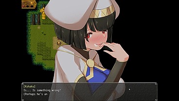 Nymphomania Priestess [Cuckold Hentai game PornPlay] Ep.10 creampie my GF while fingering her anus !