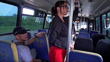 Risky Bus Ride Part 2: I Fuck My Teacher'_s Wet Pussy Raw &amp_ Cum Inside Her