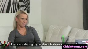 Lezdom casting agent straponfucking euro babe