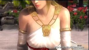 Elena's Seductive Robe Teases in Sexy DMC 5 Ultimate Anime Scene
