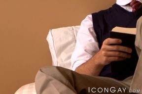 Sexy Tony Salernos beard tickles my ass while he rims me in preparation for anal sesh