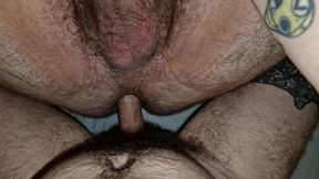 trio de tios peludos y gorditos se maman las pollas y se follan el culo