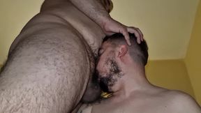 trio de tios peludos y gorditos se maman las pollas y se follan el culo