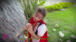 Little Red Riding Hood Was Lost in the Woods and Was Made to Suck Cock by the Big Bad Wolf