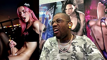 Transgender Super Hero Jerking Off And Cumming All Over Her Face And Body, AI Generated