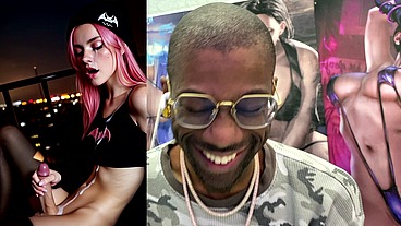 Transgender Super Hero Jerking Off And Cumming All Over Her Face And Body, AI Generated