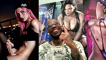 Transgender Super Hero Jerking Off And Cumming All Over Her Face And Body, AI Generated