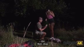 Steamy Outdoor Encounter: Era Queen and George Uhl's Alluring Adventure