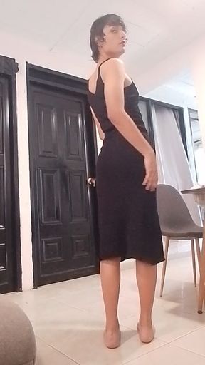 Part 1 Femboy in His Mother's Dress Fucks Her Big Effeminate Ass