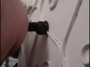 Training to Take Big Black Cock Dildo up My Ass