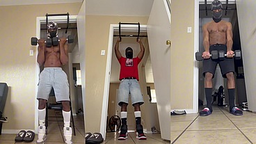 Staying in shape for the beautiful ladies!