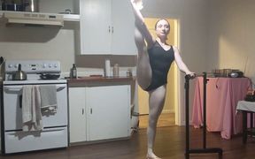 Lady Cherry Dance Ballet in Leotard and Nude