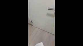 Wife Bully Gives Public Patio Reach-Around Handjob to Nude Disobedient Hubby