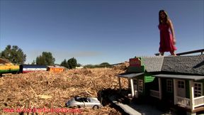 Giantess Railroad town destruction HD Mandy Flores
