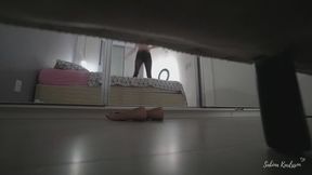 Nylons Tease And Jumping On The Bed