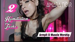 2 Humiliation Tasks for Armpit & Muscle Worship