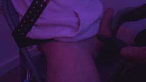 Hooded twink tied to the chair