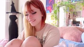 Shy Girl Indigo White Asks You Out