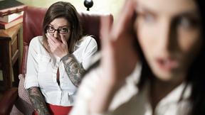 ”Masturbation session interrupted by co-worker - Jade Baker, Karma RX”