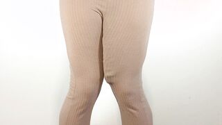 Yam-sized beefstick forearms-free-for-all cum-shot in trousers