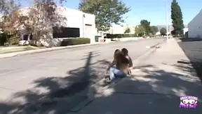 Isis Ray and Leighlani Red Gladly Accept to Film the Interracial Blowbang and Happily Strip