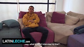 Unexpected encounter: latino hunk gets seduced into giving a sloppy blowjob in bogota hotel