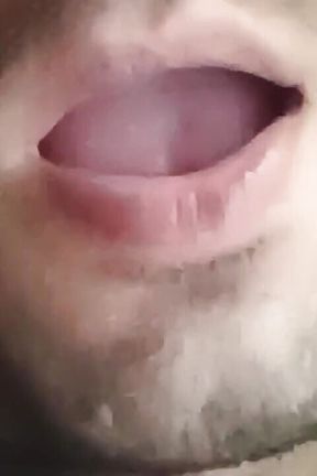 Mouth Cum in Her Own Cock