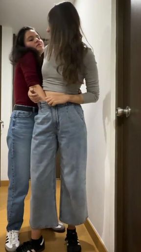 Spectacular moment from "Two strangers play by touching each other under their pants and rubbing their asses"