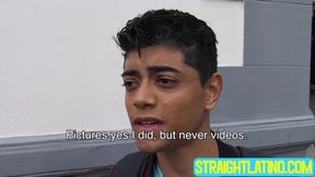 Cute dude Moises spread his legs and allowed me to explore his wet ass