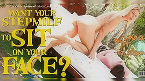 39 Year Old Lynna Nilsson Is My Hot Big Nippled Stepmilf Who Loves To Facesit Me In The Garden
