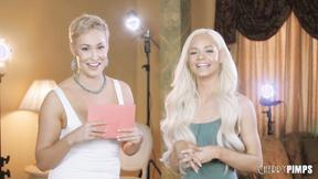 ”Sweet blonde babe Elsa Jeanposes in hot lingerie”