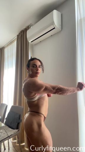 This insanely shredded ebony mommy could be yours