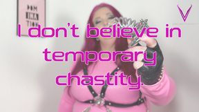 BBW Mistress CatastroV puts you in permanent chastity and makes your dick shrink - POV