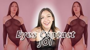 Eyes contact JOI (topless)