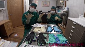 Doctor Aria Nicole &amp; Doctor Tampa Try On Latex And Surgical Gloves At GirlsGoneGynoCom!