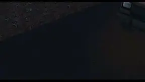 Ebony babe caught up and banged