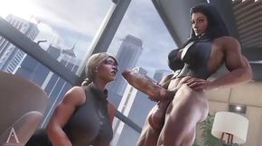 Amazonium3d - Wonder Woman X Super Girl Best