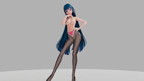 R18MMD Raiden Mei Strip Show - NKI2233 - Blue Hair Color Edit Smixix