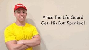 Vince The Lifeguard Gets His Butt Spanked!  HD Version