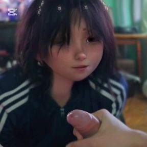 ANIME wife blow big dick music video