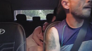 Ride-hailing driver picks up lesbian couple at party.