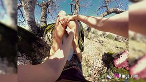 submissive servant awards her lord with a great medieval blowjob and fuck